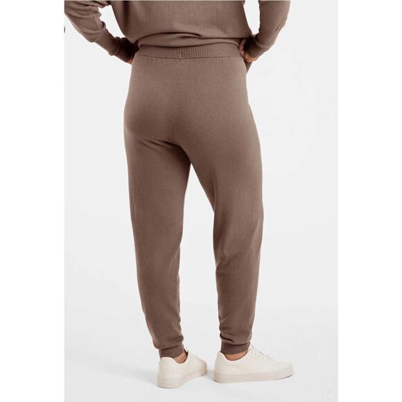 Nuuds Luxe Knit Jogger XS Mocha Sweatpants Neutral Lounge Quiet Luxury Soft - Picture 12 of 13